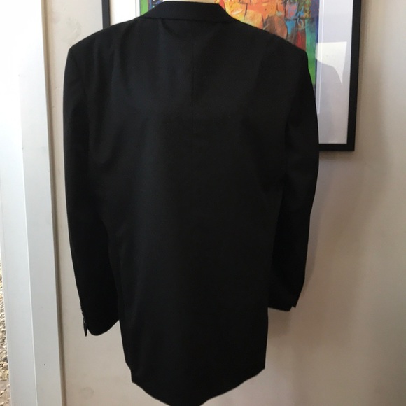 Alfani Men’s Black Button Front Suit Jacket Size Large EUC - Picture 2 of 7